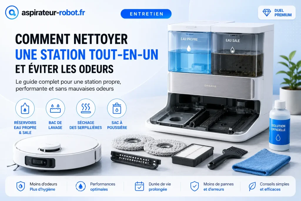Comment nettoyer une station tout-en-un et éviter les odeurs