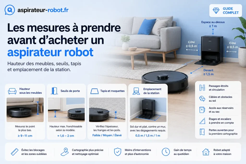 Les mesures à prendre avant d’acheter un aspirateur robot